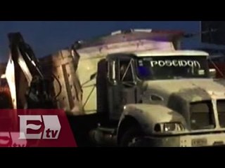 Accidente de camión provoca tráfico en Tlalpan y General Anaya/ Vianey Esquinca