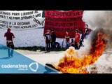 Normalistas de Michoacán saquean camiones provocando caos en las calles