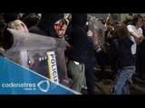 Manifestantes intentan ingresar al DF, pero son detenidos por policías