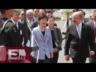Presidenta de Surcorea llega a México para visita oficial/ Atalo Mata