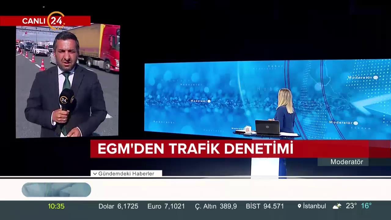 EGM'de trafik denetimi