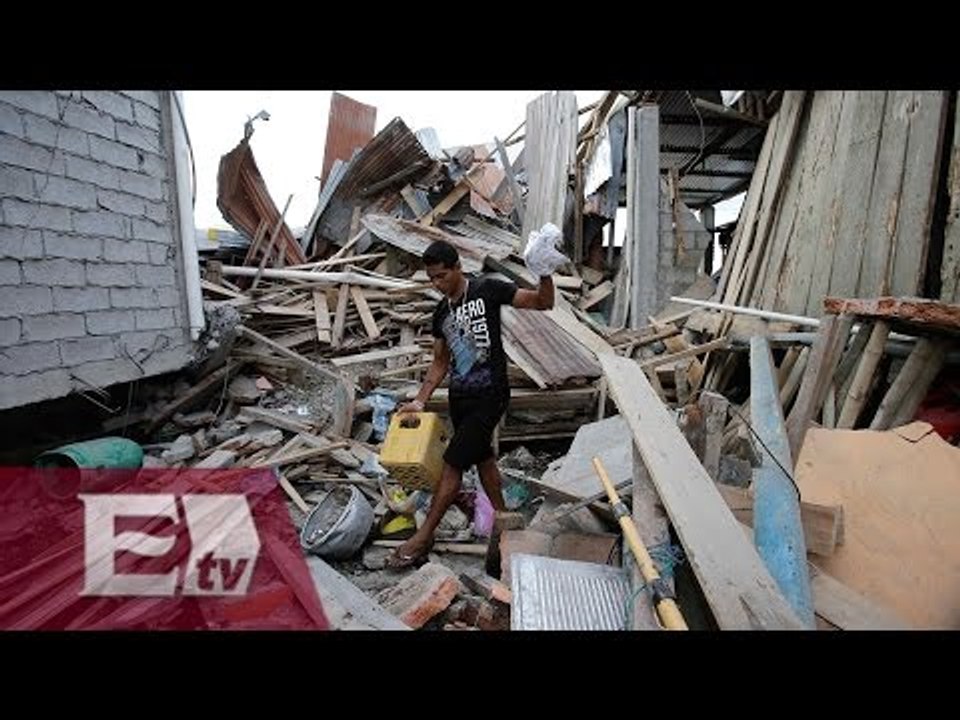 Sismo en Ecuador: Salvan a hombre atrapado entre los escombros/ Paola Virrueta