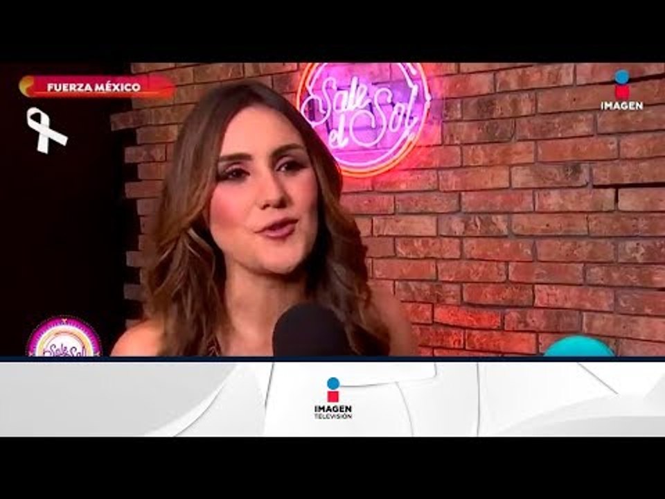 Dulce María triste por la tragedia que vivimos en México | Sale el Sol