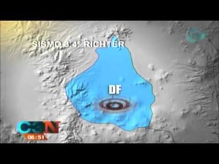 Sismo de 3.4 grados en el DF