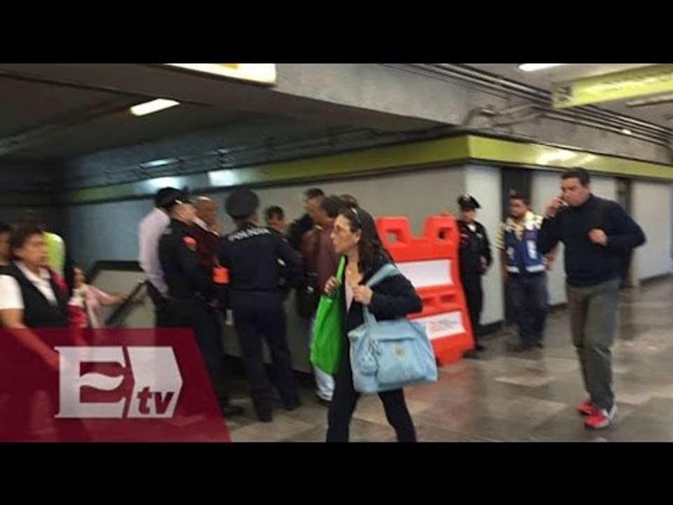 Fallan escaleras eléctricas del Metro Miguel Ángel de Quevedo; cinco heridos / Yuriria Sierra