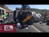 Dos muertos y más de 10 heridos en accidente en la autopista Chamapa-Lechería/ Paola Virrueta