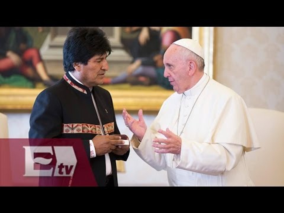 Evo Morales aconseja al papa Francisco que consuma coca/ Paola Virrueta