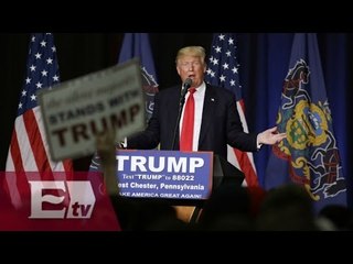 Trump llama "matones" a manifestantes en EU /  Mariana H
