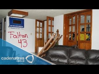 Normalistas michoacanos destruyen sede del PAN y Nueva Alianza