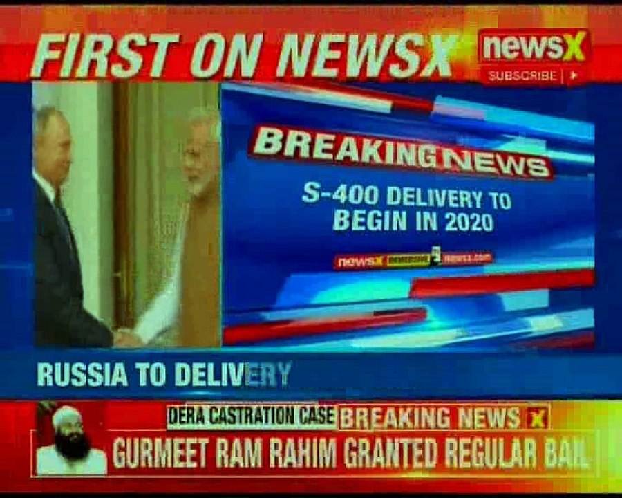 Deal signed between India and Russia; India to buy S-400 surface to Air Missiles