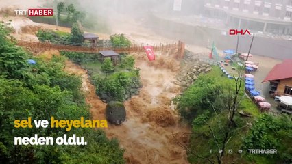 Doğu Karadeniz'de sağanak sel ve heyelana yol açtı