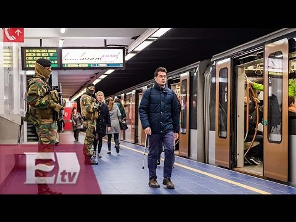 Metro de Bruselas reabre a un mes del atentado  / Paola Virrueta
