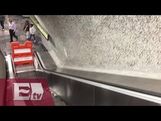 Seis lesionados en accidente de escaleras en el Metro Miguel Ángel de Quevedo/ Paola Virrueta