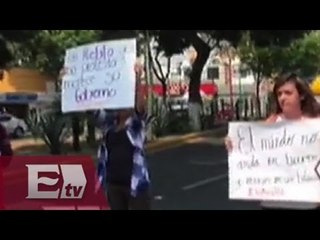 Alumnos del CECyT 13 cierran avenida Taxqueña contra el plan de estudios/ Paola Virrueta