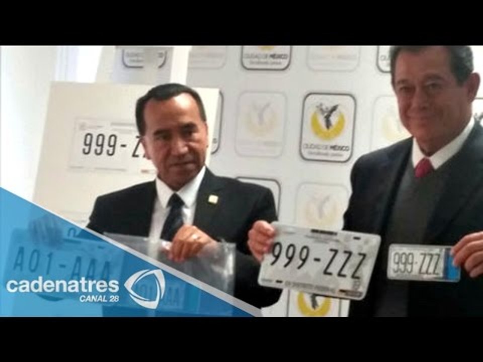 Revelan nueva nomenclatura para placas vehiculares en el DF