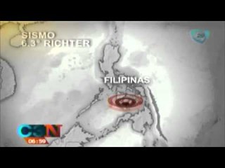 Sismo de 6.3 grados sacude Filipinas