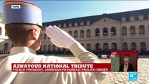 Aznavour national tribute: French President pays tribute to late singer