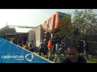 Descarrila convoy del Metro en estación El Rosario