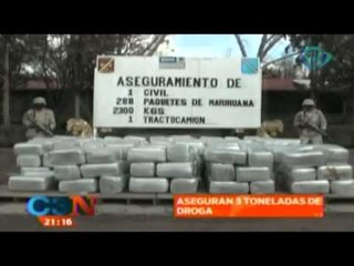 Aseguran 3 toneladas de droga en carreteras de Zacatecas