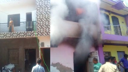 कानपुर में दो जगहों पर लगी भीषण आग, धुएं से सांस लेने में मुश्किल