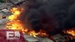 Fuerte incendio consume favela en Sao Paulo, Brasil / Paola Barquet