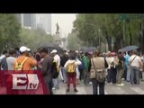 CNTE continúa con movilizaciones en CDMX a pesar de contingencia / Ricardo Salas