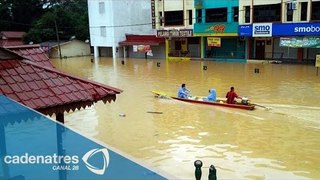 Inundaciones en Malasia dejan cinco muertos y 119 mil damnificados