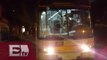 Camiones dan servicio provisional por cierre parcial en Línea 2 del Metro/ Vianey Esquinca