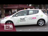 Mancera quiere que circulen en la CDMX taxis híbridos o eléctricos/ Yazmín Jalil