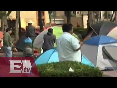 Aumenta el campamento de la CNTE en La Ciudadela/ Paola Virrueta