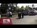 Movilización policiaca en Toreo por intensa fuga de gas/ Yazmín Jalil