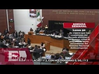 Esta será la agenda para la siguiente semana / Atalo Mata