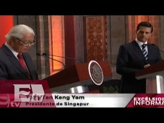 Peña Nieto da la bienvenida oficial al presidente de Singapur/ Paola Barquet