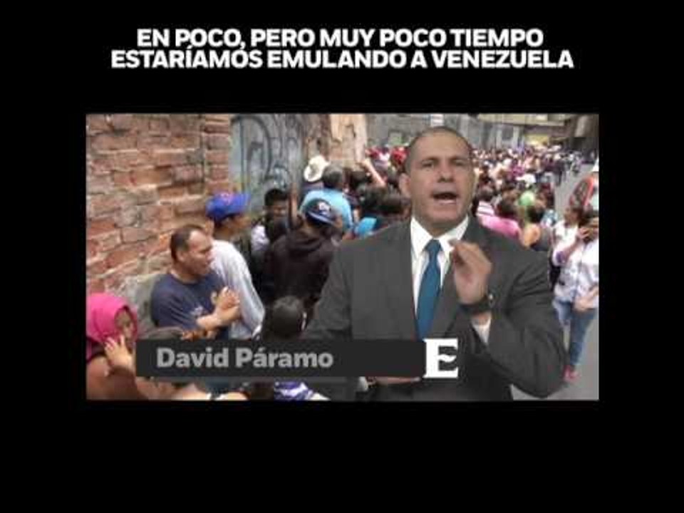 ‘Con AMLO estaríamos emulando a Venezuela’, en opinión de David Páramo