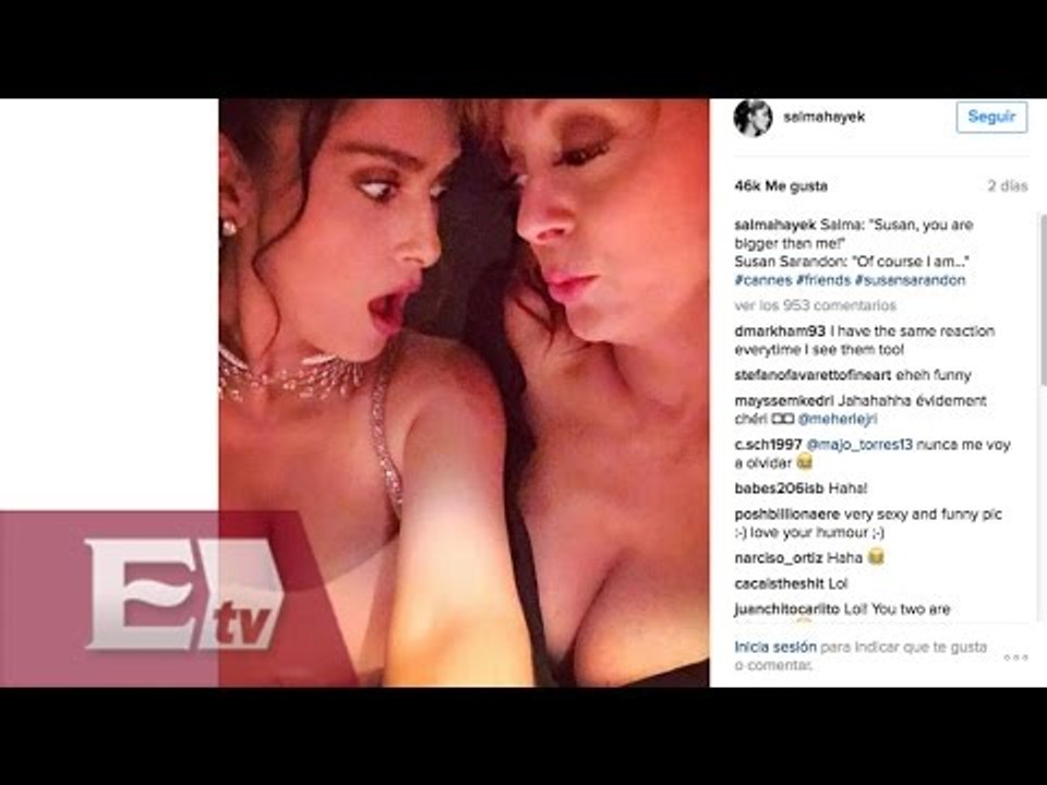 Salma Hayek y la guerra de escotes con Susan Sarandon /  Yuriria Sierra
