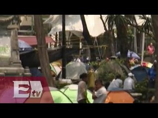 Campamento de la CNTE invade "Plaza del Danzón" / Ricardo Salas