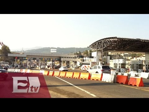 Cierre de carriles en la autopista México-Cuernavaca por obras/ Paola Virrueta