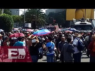 Miembros de la CNTE preparan marcha a Los Pinos/ Yazmín Jalil