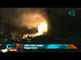 Incendio en bodega de llantas al sur de la Ciudad de México