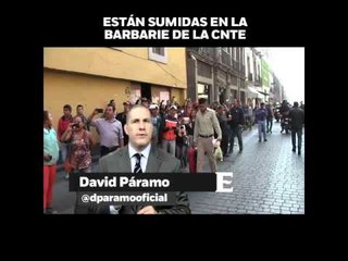'CNTE, enemigos del progreso', en opinión de David Parámo