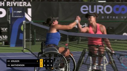 Women's Singles Semi Final - Kruger (GER) vs Mathewson (USA)
