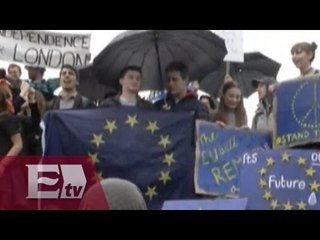 Ciudadanos británicos se manifiestan en contra del Brexit / Ricardo Salas