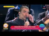 ¡Alejandro Fernández huye cuando le preguntan por Luis Miguel! | Sale el Sol