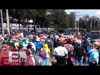 CNTE provoca caos vial en la México-Puebla / Kimberly Armengol