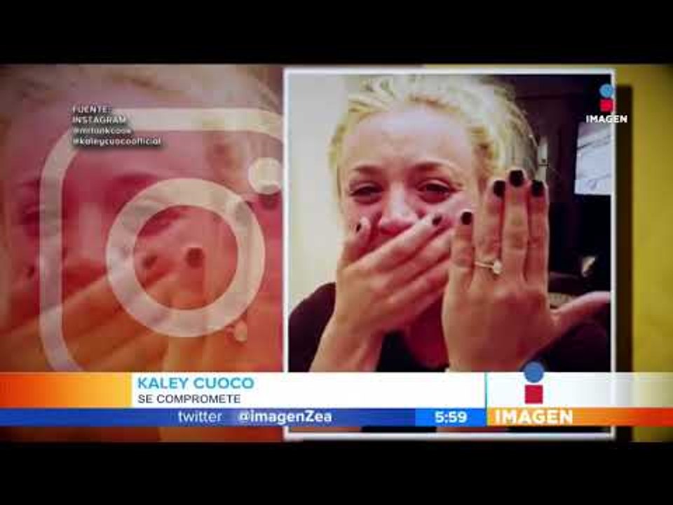 ¡Kaley Cuoco se conmovió hasta las lágrimas al comprometerse! | Noticias con Paco Zea