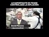 'Lo importante es controlar la inflación', en opinión de David Páramo