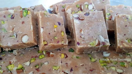 Besan Burfi Recipe - Besan ki barfi Recipe by Mubashir Saddique - Village Food Secrets