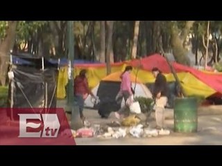 Campamento de la CNTE convierte la Ciudadela en un basurero / Francisco Zea