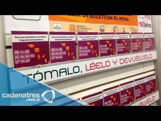 GDF relanza programa de lectura en el Metro
