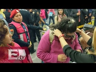 Reparten en el Metro silbatos contra el acoso sexual/ Yazmín Jalil